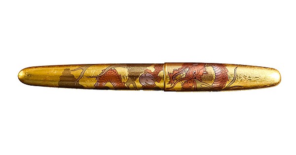 Wancher Dream Pen Rising Sun Maki-e Dragon Fountain Pen